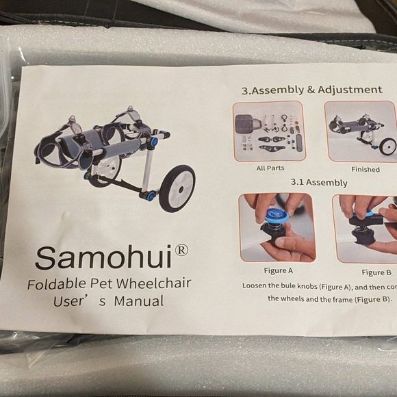 Samohui Other - Samohui Adjustable Pet Wheelchair, XS